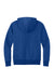 District DT1101 Mens Perfect Weight Fleece Hooded Sweatshirt Hoodie w/ Pouch Pocket Deep Royal Blue Flat Back