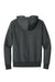 District DT1101 Mens Perfect Weight Fleece Hooded Sweatshirt Hoodie w/ Pouch Pocket Heather Charcoal Grey Flat Back