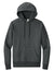 District DT1101 Mens Perfect Weight Fleece Hooded Sweatshirt Hoodie w/ Pouch Pocket Heather Charcoal Grey Flat Front