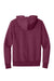 District DT1101 Mens Perfect Weight Fleece Hooded Sweatshirt Hoodie w/ Pouch Pocket Heather Loganberry Flat Back