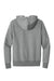 District DT1101 Mens Perfect Weight Fleece Hooded Sweatshirt Hoodie w/ Pouch Pocket Heather Steel Grey Flat Back