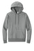 District DT1101 Mens Perfect Weight Fleece Hooded Sweatshirt Hoodie w/ Pouch Pocket Heather Steel Grey Flat Front
