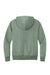 District DT1101 Mens Perfect Weight Fleece Hooded Sweatshirt Hoodie w/ Pouch Pocket Laurel Green Flat Back