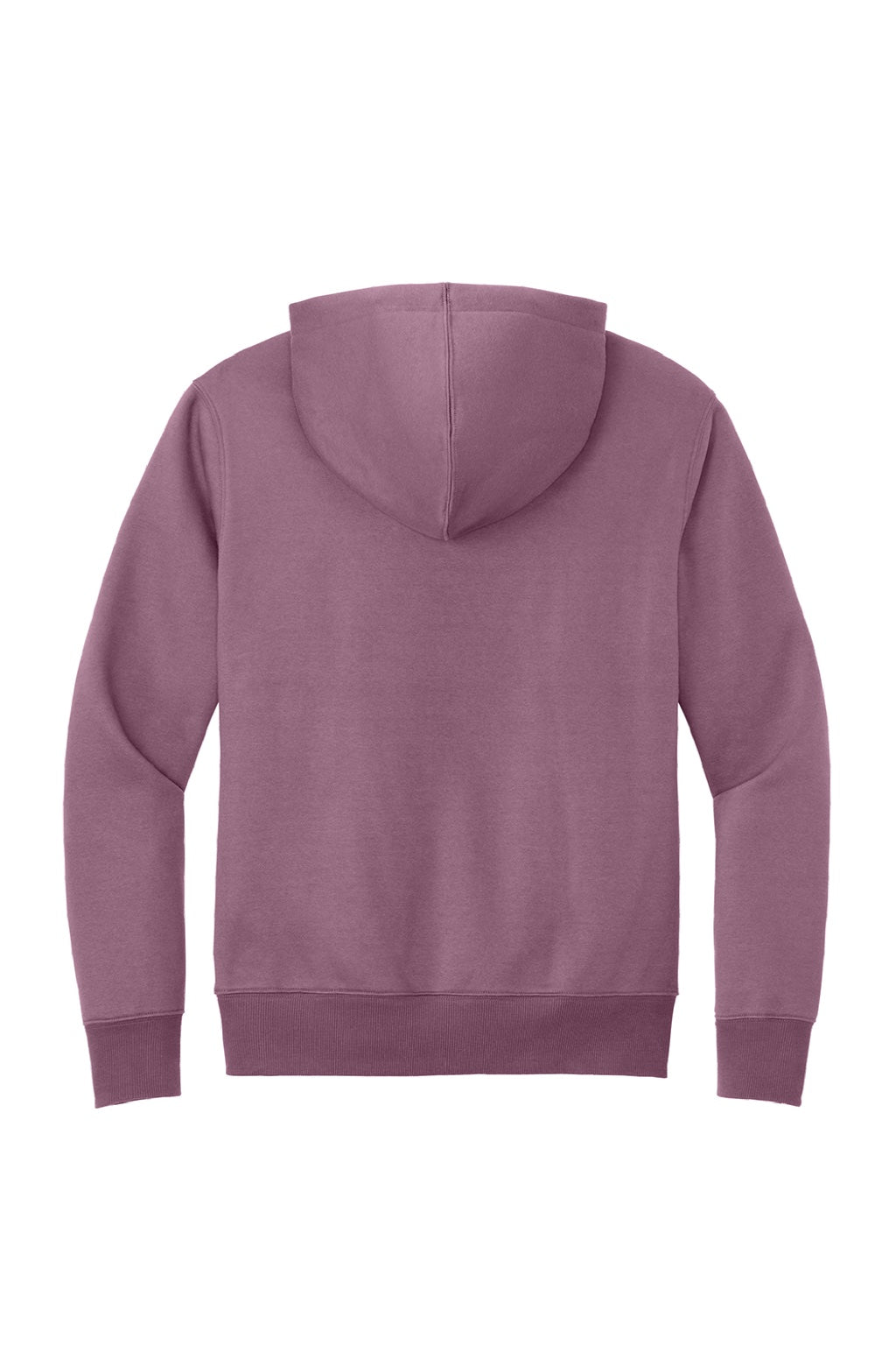 District DT1101 Mens Perfect Weight Fleece Hooded Sweatshirt Hoodie w/ Pouch Pocket Orchid Haze Flat Back