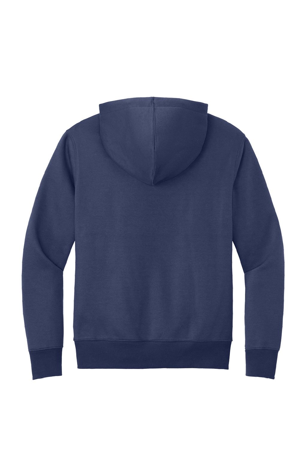 District DT1101 Mens Perfect Weight Fleece Hooded Sweatshirt Hoodie w/ Pouch Pocket Tanzanite Blue Flat Back