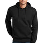 District Mens Perfect Weight Fleece Hooded Sweatshirt Hoodie w/ Pouch Pocket - Jet Black