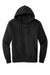 District DT1103 Mens Perfect Weight Fleece Full Zip Hooded Sweatshirt Hoodie w/ Pockets Jet Black Flat Front