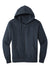 District DT1103 Mens Perfect Weight Fleece Full Zip Hooded Sweatshirt Hoodie w/ Pockets New Navy Blue Flat Front