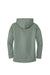 District DT1104 Womens Perfect Weight Fleece Full Zip Hooded Sweatshirt Hoodie w/ Pockets Laurel Green Flat Back