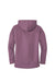 District DT1104 Womens Perfect Weight Fleece Full Zip Hooded Sweatshirt Hoodie w/ Pockets Orchid Haze Flat Back