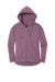 District DT1104 Womens Perfect Weight Fleece Full Zip Hooded Sweatshirt Hoodie w/ Pockets Orchid Haze Flat Front