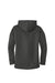 District DT1104 Womens Perfect Weight Fleece Full Zip Hooded Sweatshirt Hoodie w/ Pockets Charcoal Grey Flat Back