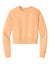District DT1105 Womens Perfect Weight Fleece Cropped Crewneck Sweatshirt Apricot Orange Flat Front