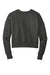 District DT1105 Womens Perfect Weight Fleece Cropped Crewneck Sweatshirt Charcoal Grey Flat Back