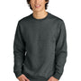 District Mens Perfect Weight Fleece Crewneck Sweatshirt - Heather Charcoal Grey