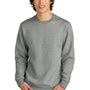 District Mens Perfect Weight Fleece Crewneck Sweatshirt - Heather Steel Grey
