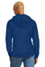 District DT1300 Mens Perfect Tri Fleece Hooded Sweatshirt Hoodie w/ Pouch Pocket Deep Royal Blue Model Back