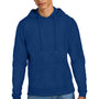 District Mens Perfect Tri Fleece Hooded Sweatshirt Hoodie w/ Pouch Pocket - Deep Royal Blue