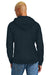 District DT1300 Mens Perfect Tri Fleece Hooded Sweatshirt Hoodie w/ Pouch Pocket New Navy Blue Model Back