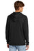 District DT1300 Mens Perfect Tri Fleece Hooded Sweatshirt Hoodie w/ Pouch Pocket Black Model Back