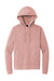 District DT1300 Mens Perfect Tri Fleece Hooded Sweatshirt Hoodie w/ Pouch Pocket Blush Frost Flat Front