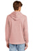 District DT1300 Mens Perfect Tri Fleece Hooded Sweatshirt Hoodie w/ Pouch Pocket Blush Frost Model Back
