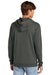 District DT1300 Mens Perfect Tri Fleece Hooded Sweatshirt Hoodie w/ Pouch Pocket Deepest Grey Model Back