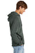 District DT1300 Mens Perfect Tri Fleece Hooded Sweatshirt Hoodie w/ Pouch Pocket Deepest Grey Model Side