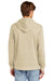 District DT1300 Mens Perfect Tri Fleece Hooded Sweatshirt Hoodie w/ Pouch Pocket Heather Desert Tan Model Back
