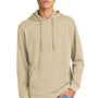 District Mens Perfect Tri Fleece Hooded Sweatshirt Hoodie w/ Pouch Pocket - Heather Desert Tan