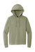 District DT1300 Mens Perfect Tri Fleece Hooded Sweatshirt Hoodie w/ Pouch Pocket Military Green Frost Flat Front