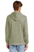 District DT1300 Mens Perfect Tri Fleece Hooded Sweatshirt Hoodie w/ Pouch Pocket Military Green Frost Model Back