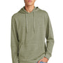 District Mens Perfect Tri Fleece Hooded Sweatshirt Hoodie w/ Pouch Pocket - Military Green Frost