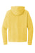 District DT1300 Mens Perfect Tri Fleece Hooded Sweatshirt Hoodie w/ Pouch Pocket Heather Ochre Yellow Flat Back