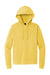 District DT1300 Mens Perfect Tri Fleece Hooded Sweatshirt Hoodie w/ Pouch Pocket Heather Ochre Yellow Flat Front