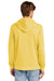 District DT1300 Mens Perfect Tri Fleece Hooded Sweatshirt Hoodie w/ Pouch Pocket Heather Ochre Yellow Model Back