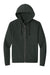 District DT1302 Mens Perfect Tri Fleece Full Zip Hooded Sweatshirt Hoodie w/ Pockets Deepest Grey Flat Front