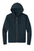 District DT1302 Mens Perfect Tri Fleece Full Zip Hooded Sweatshirt Hoodie w/ Pockets New Navy Blue Flat Front