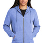 District Mens Perfect Tri Fleece Full Zip Hooded Sweatshirt Hoodie w/ Pockets - Royal Blue Frost