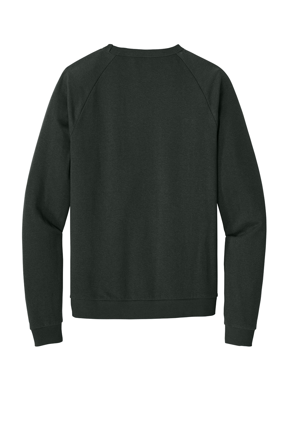District DT1304 Mens Perfect Tri Fleece Crewneck Sweatshirt Deepest Grey Flat Back