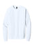 District DT1304 Mens Perfect Tri Fleece Crewneck Sweatshirt White Flat Front