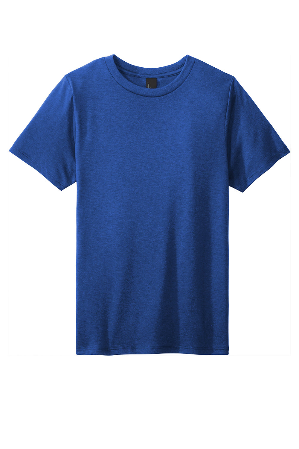District DT130Y Youth Perfect Tri Short Sleeve Crewneck T-Shirt Deep Royal Blue Flat Front