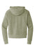 District DT1311 Womens Perfect Tri Fleece 1/4 Zip Hooded Sweatshirt Hoodie w/ Pouch Pocket Military Green Frost Flat Back