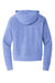 District DT1311 Womens Perfect Tri Fleece 1/4 Zip Hooded Sweatshirt Hoodie w/ Pouch Pocket Royal Blue Frost Flat Back