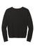 District DT1312 Womens Perfect Tri Fleece V-Neck Sweatshirt Black Flat Back