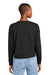 District DT1312 Womens Perfect Tri Fleece V-Neck Sweatshirt Black Model Back