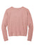 District DT1312 Womens Perfect Tri Fleece V-Neck Sweatshirt Blush Frost Flat Back