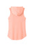 District DT1375 Womens Perfect Sleeveless Hooded T-Shirt Hoodie Heather Dusty Peach Flat Back
