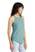 District DT137L Womens Perfect Tri Rocker Tank Top Heather Eucalyptus Blue Model Side