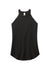 District DT137L Womens Perfect Tri Rocker Tank Top Black Flat Front